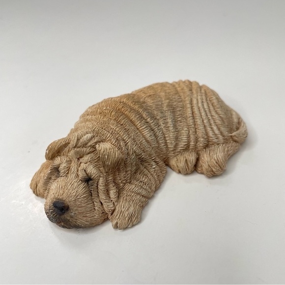 Vintage Sandicast Sleeping  Shar pei Dog - Picture 7 of 9